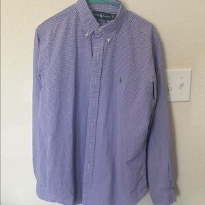 Polo by Ralph Lauren Men's Purple Gingham lightweight Shirt
